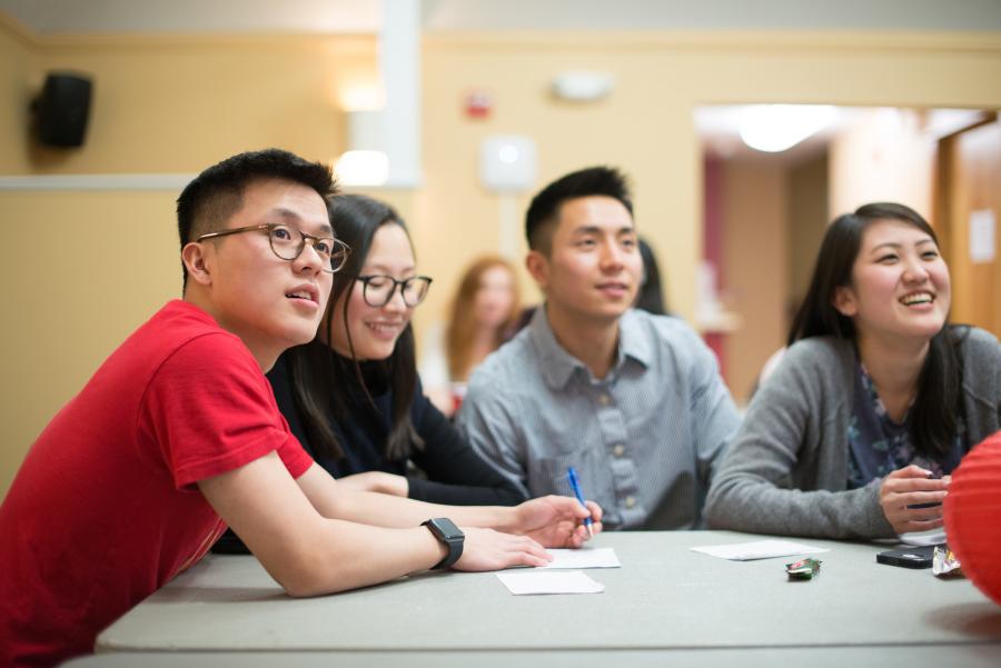 Students at Chinese Language Table